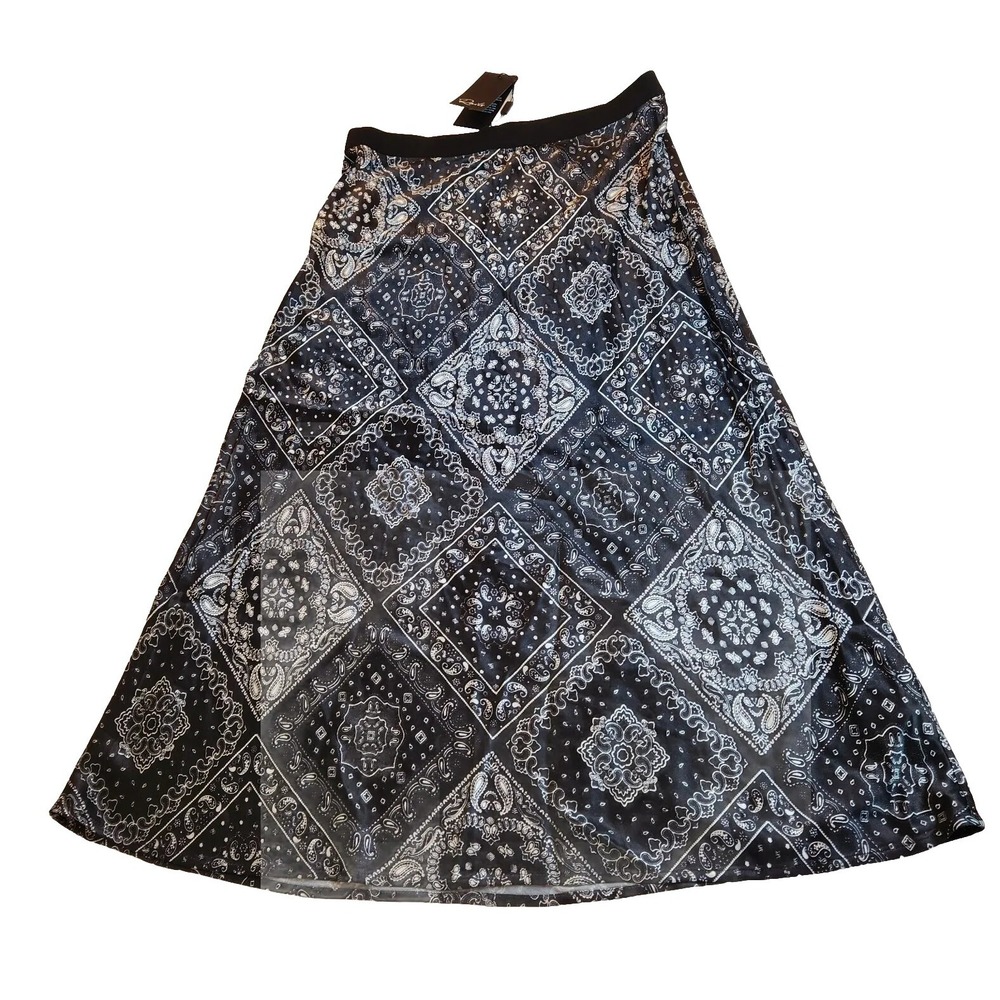 Rails‎ Womens Medium Midi Skirt  Black Festival Flowy Boho Whimsigoth NEW NWT - Picture 16 of 16